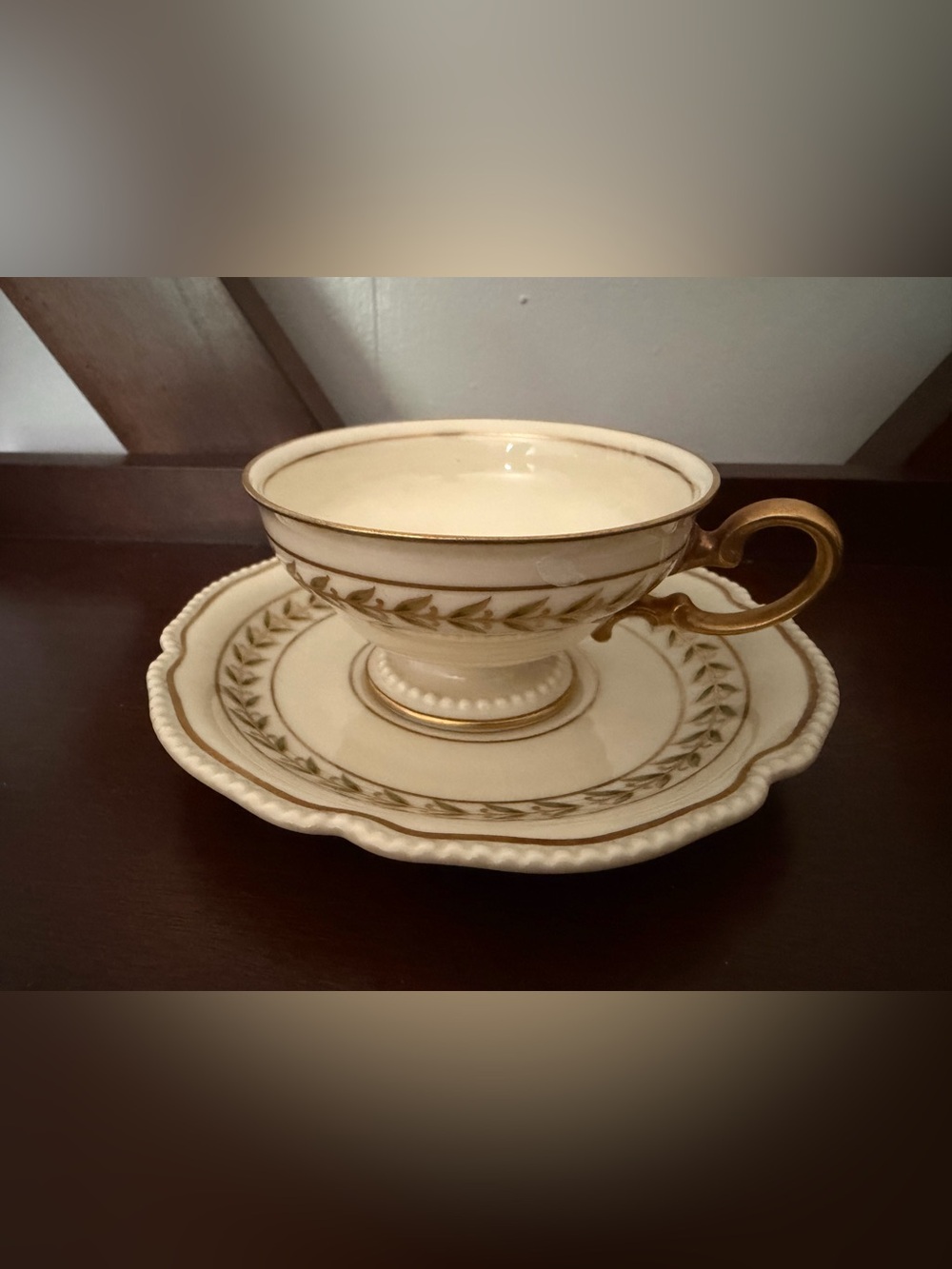 Vintage Rosenthal Ivory "Bristol" Demitasse Cup & Saucer Set